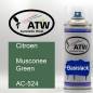 Preview: Citroen, Musconee Green, AC-524: 400ml Sprühdose, von ATW Autoteile West.